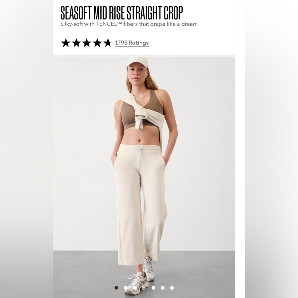 Athleta straight crop pants